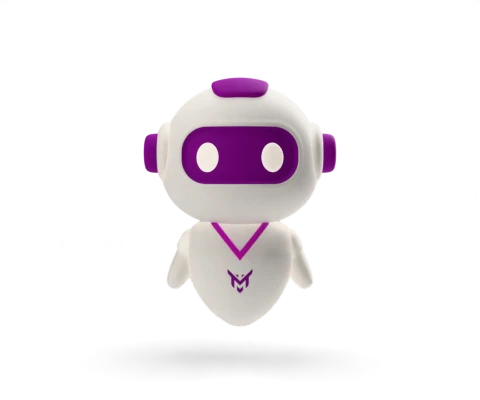 Mimi, the small stone robot who looks after Mauveine