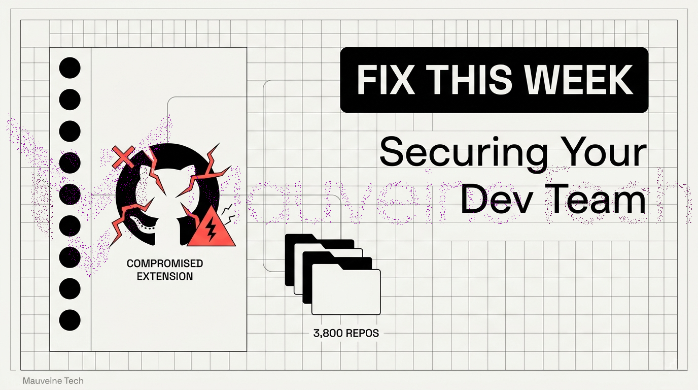 GitHub Got Hacked Through a VS Code Extension. Here's What Business Owners Need to Fix This Week.